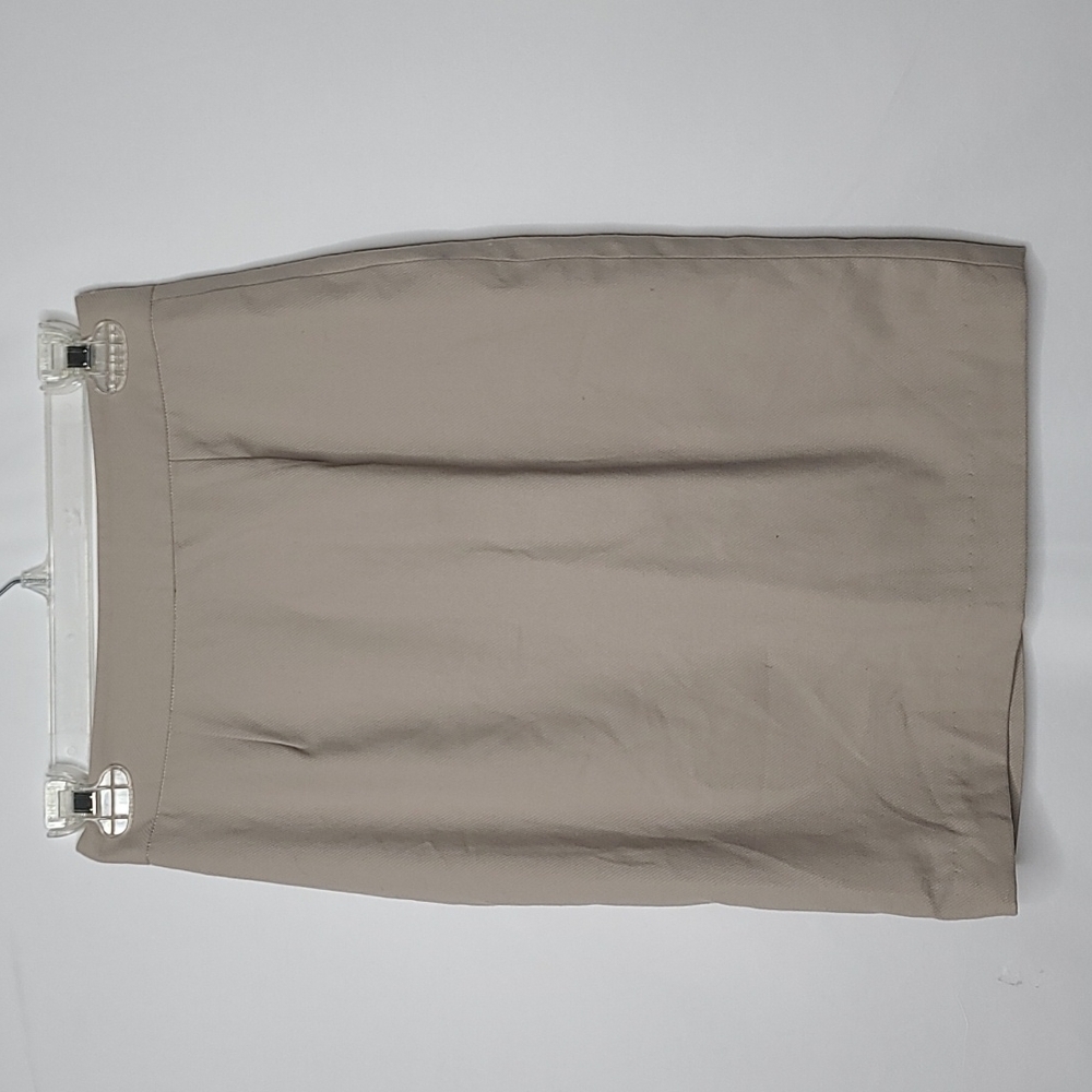 Graydn tan straight A-line pencil skirt sz 2